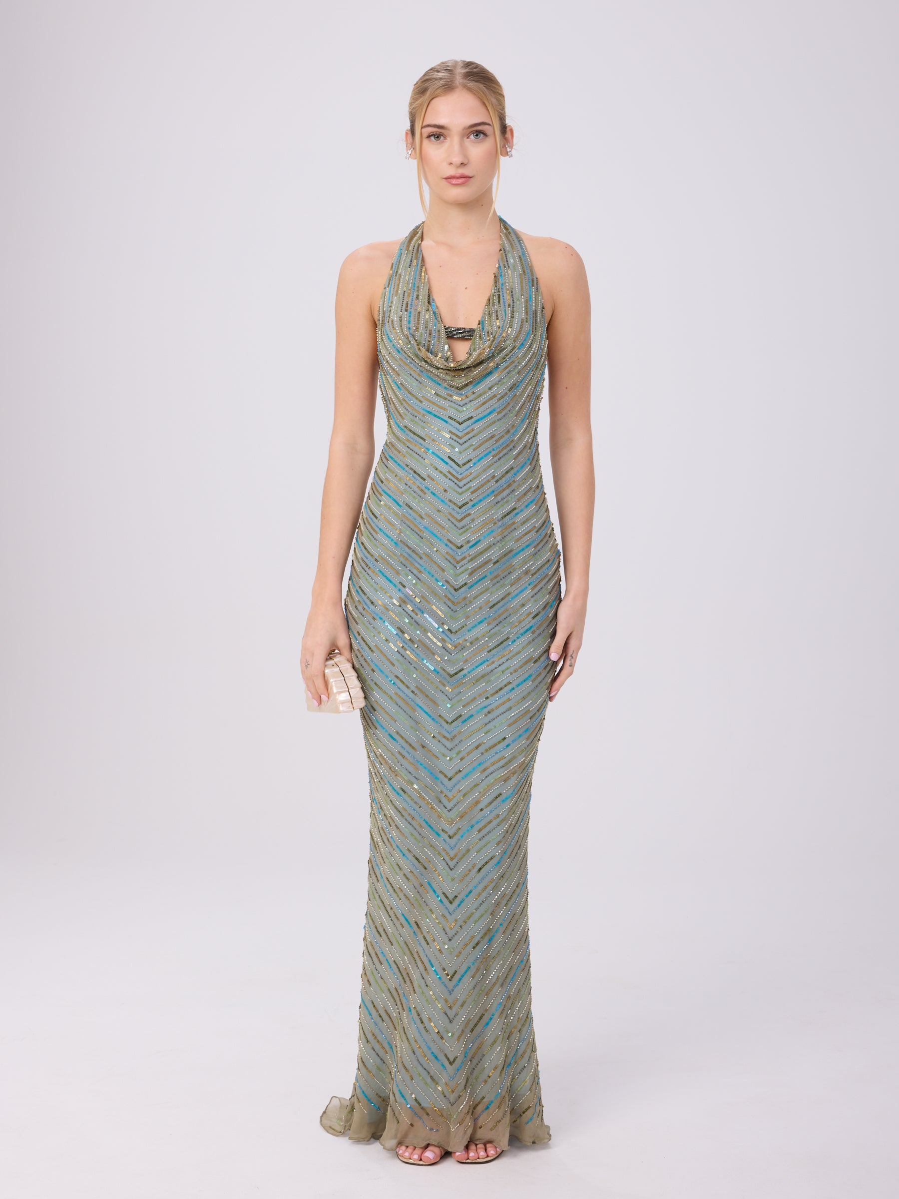 Scala 2000s Mermaid Beaded Dress