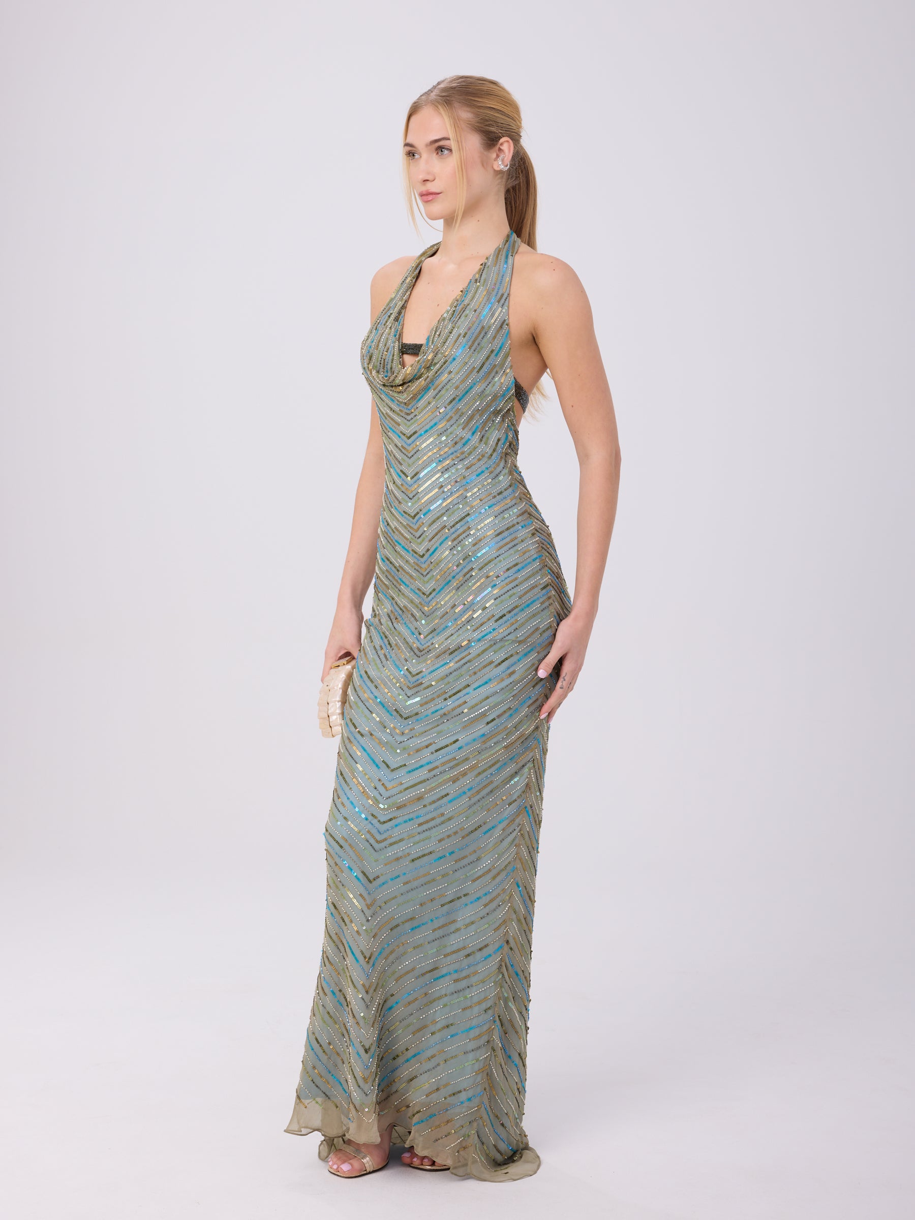Scala 2000s Mermaid Beaded Dress