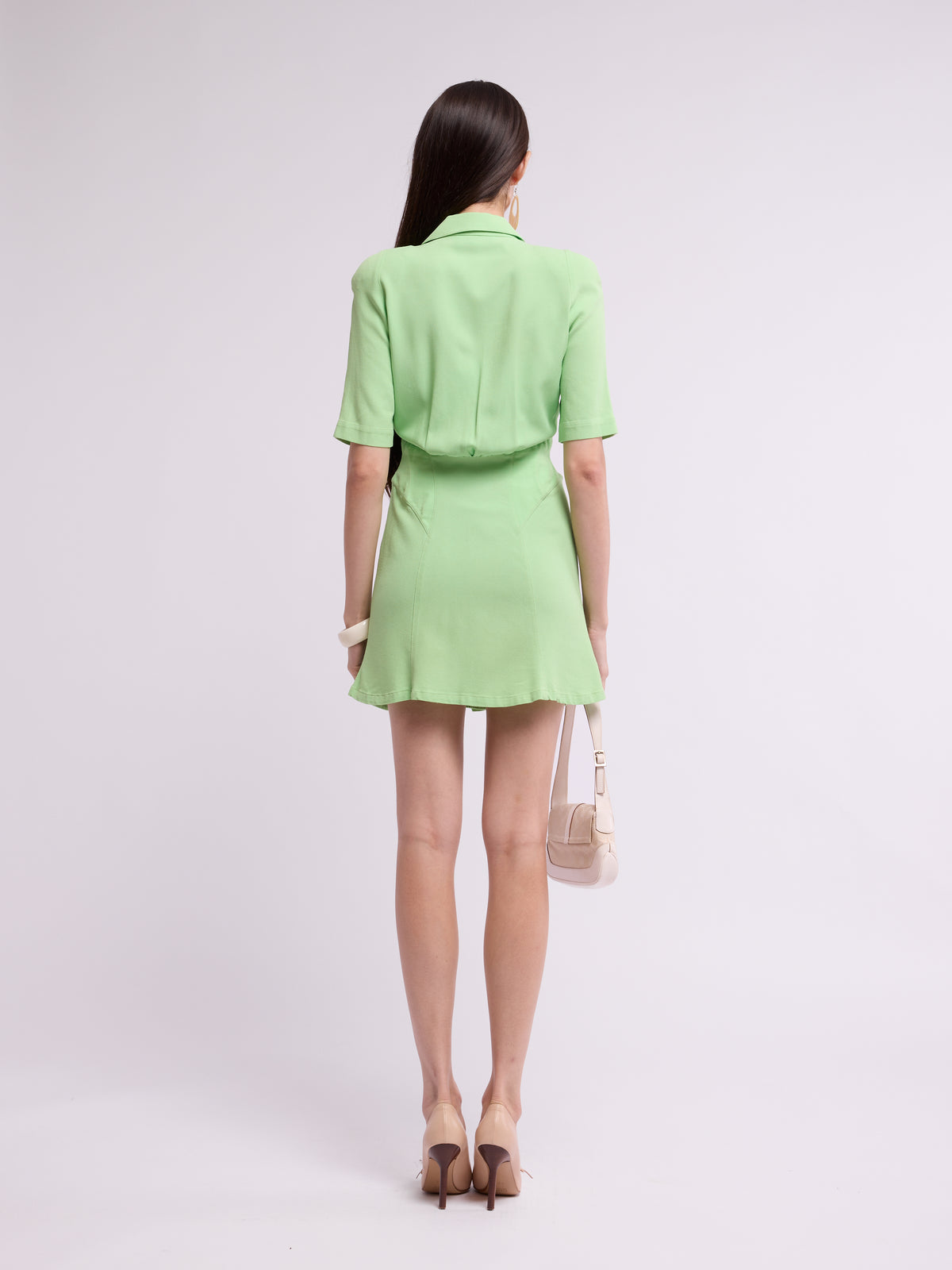 Thierry Mugler 1980s Green Mini Dress