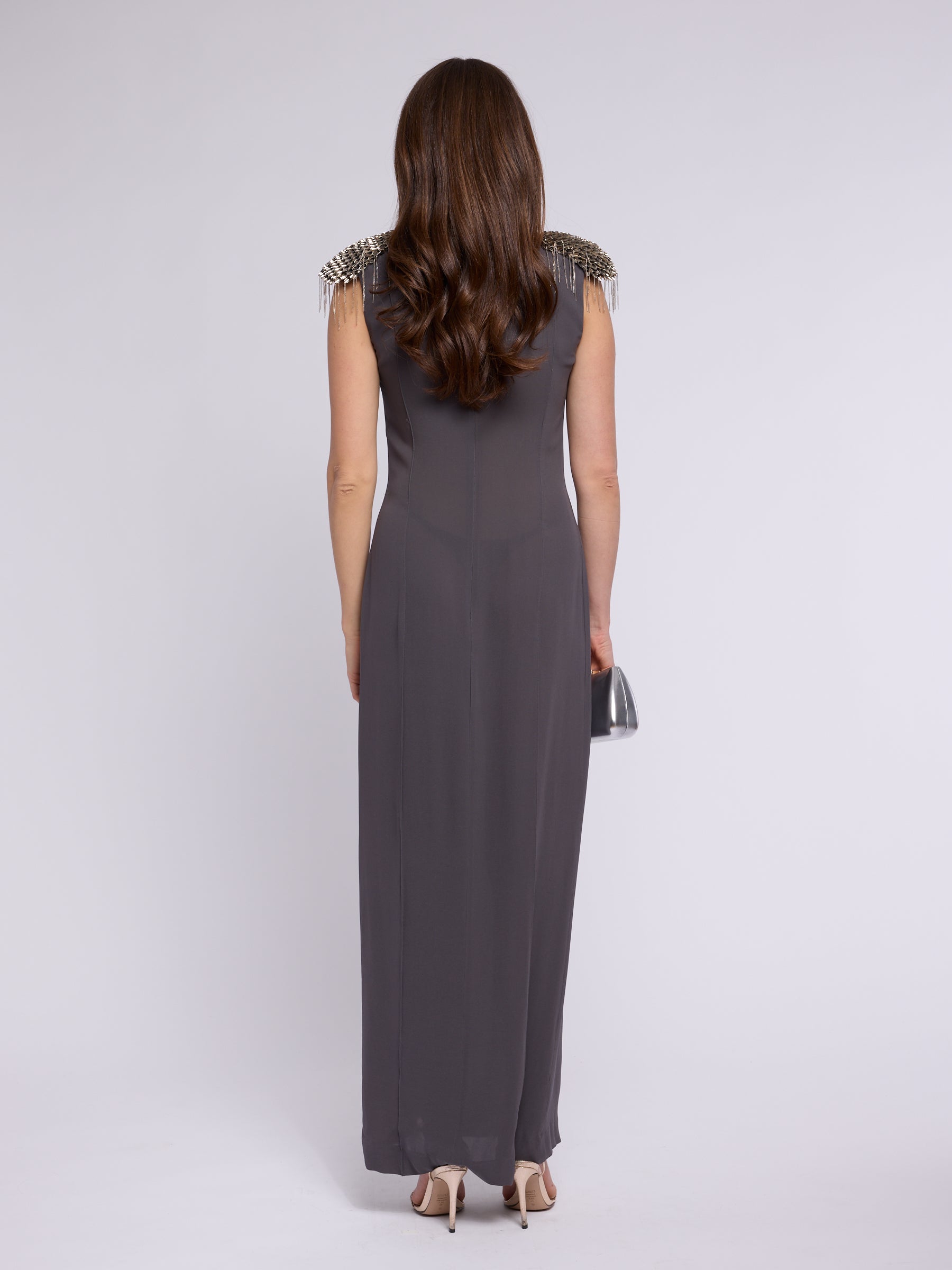 Thierry Mugler 2010 Metal Shoulder Dress