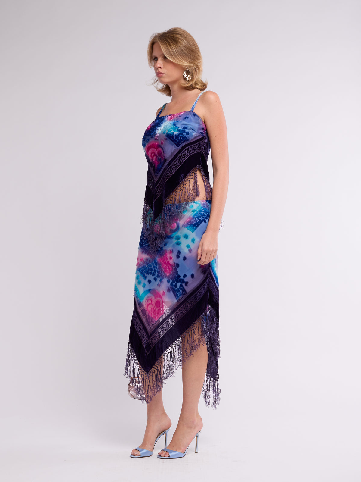 Unsigned 2000s Blue & Purple Fringe Set
