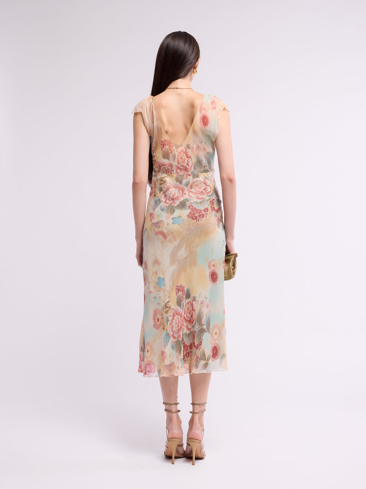 Unsigned 2000s Floral Midi Dress