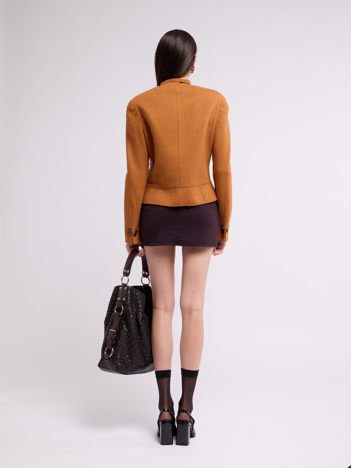 Valentino 1990s Orange Wool Blazer