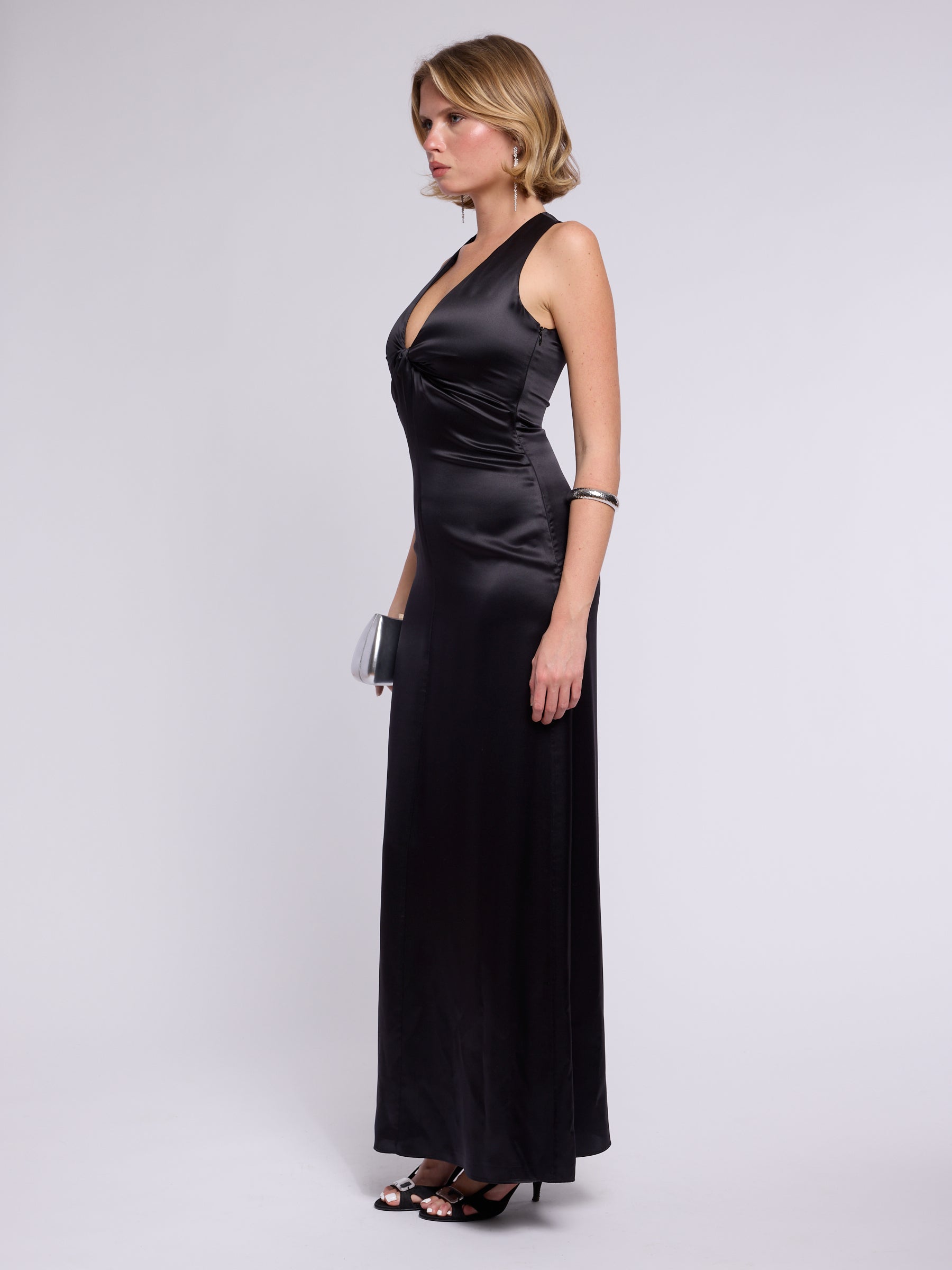 Valentino 1990s Deep Black Dress