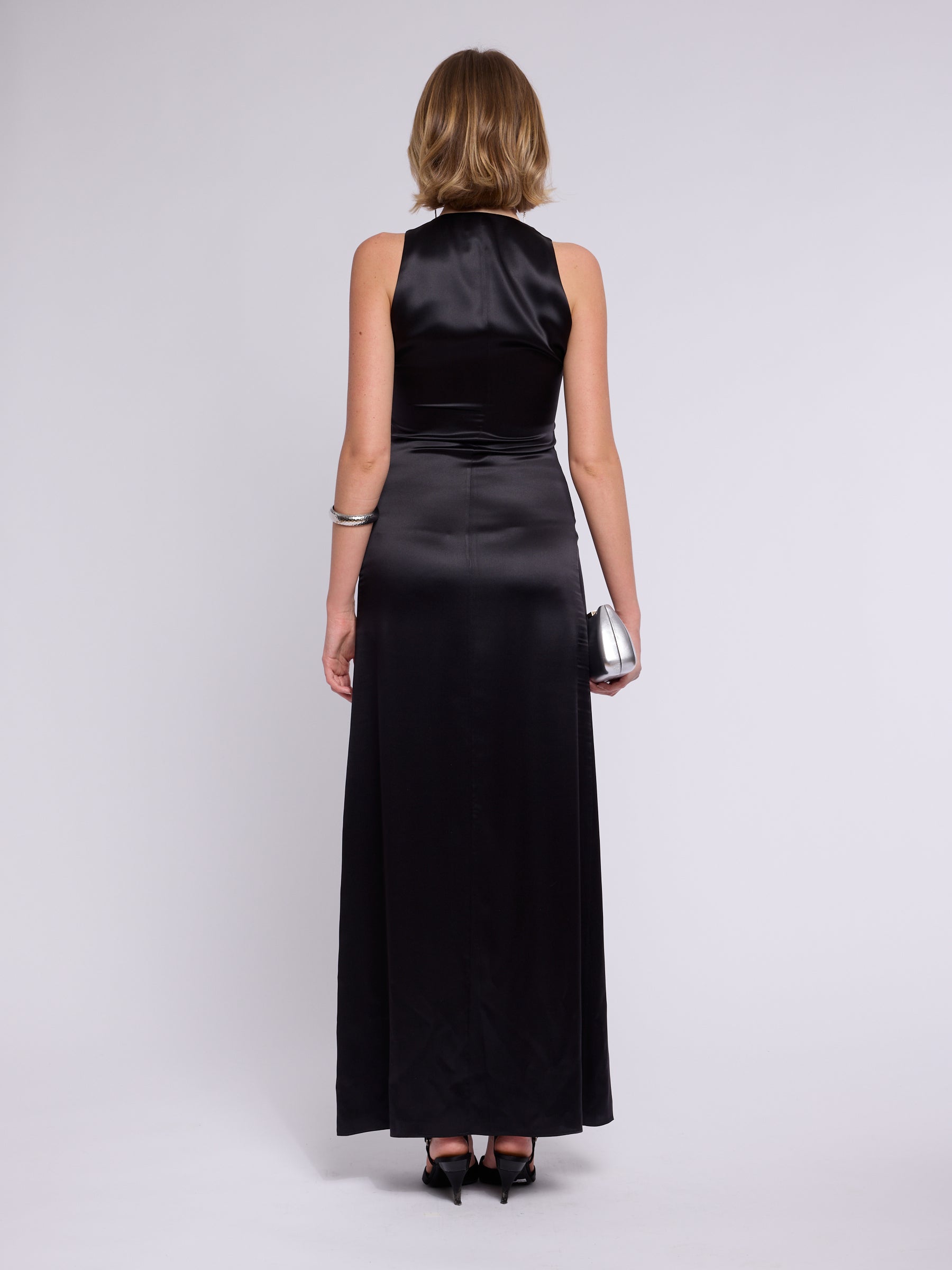 Valentino 1990s Deep Black Dress