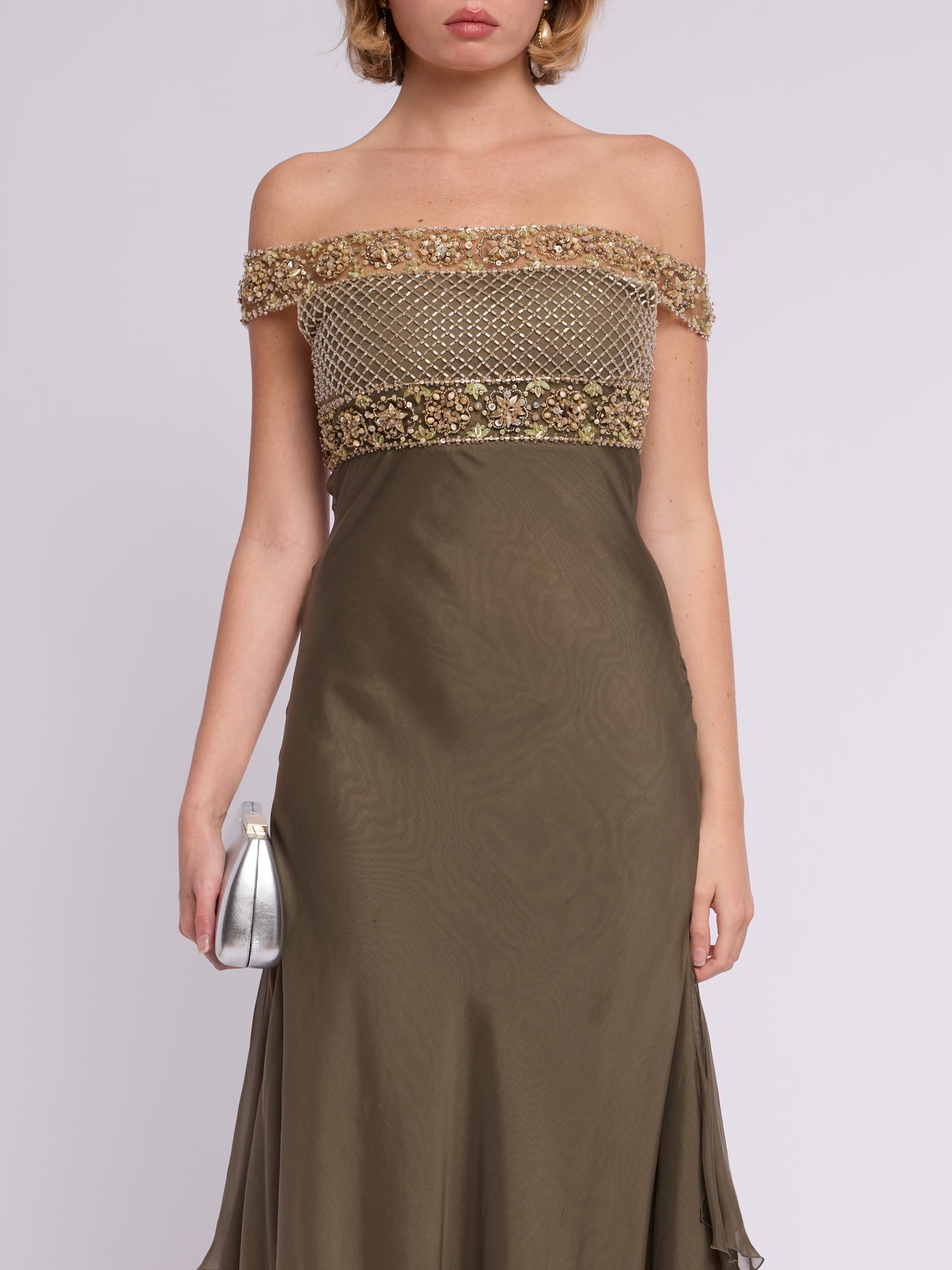 Valentino SS 2003 Olive Dress