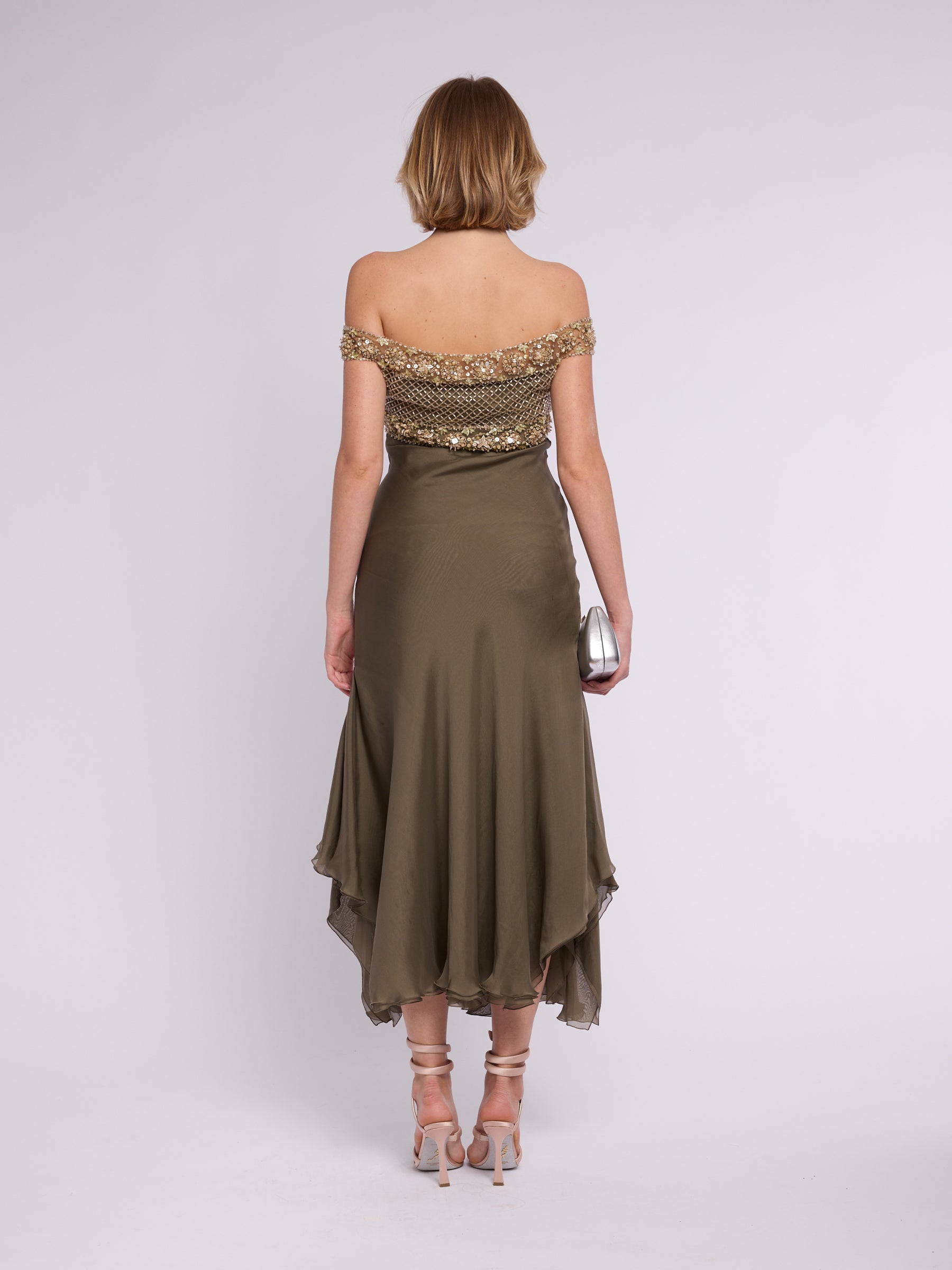 Valentino SS 2003 Olive Dress