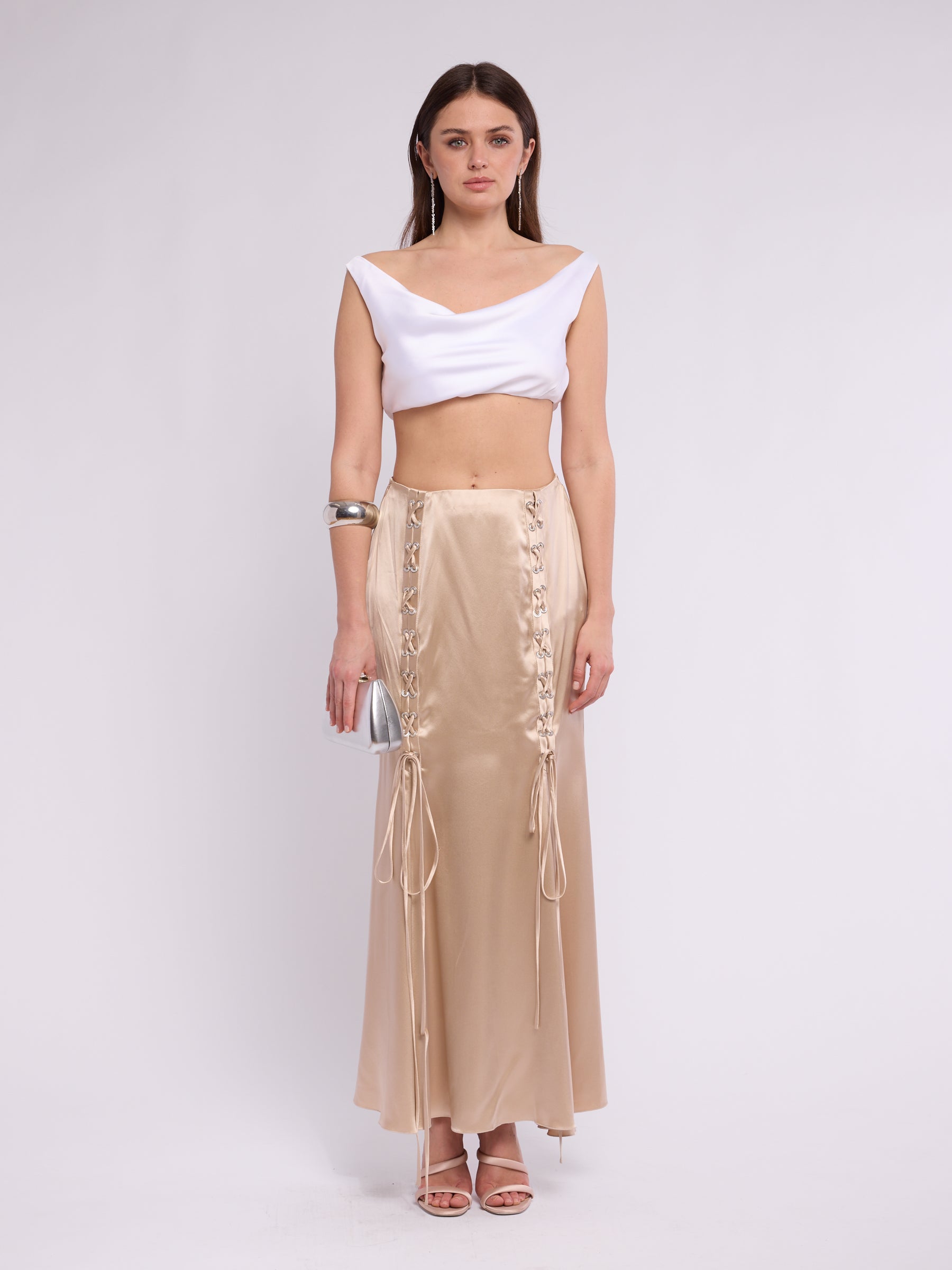 Valentino SS 2004 Corset Lace-up Skirt