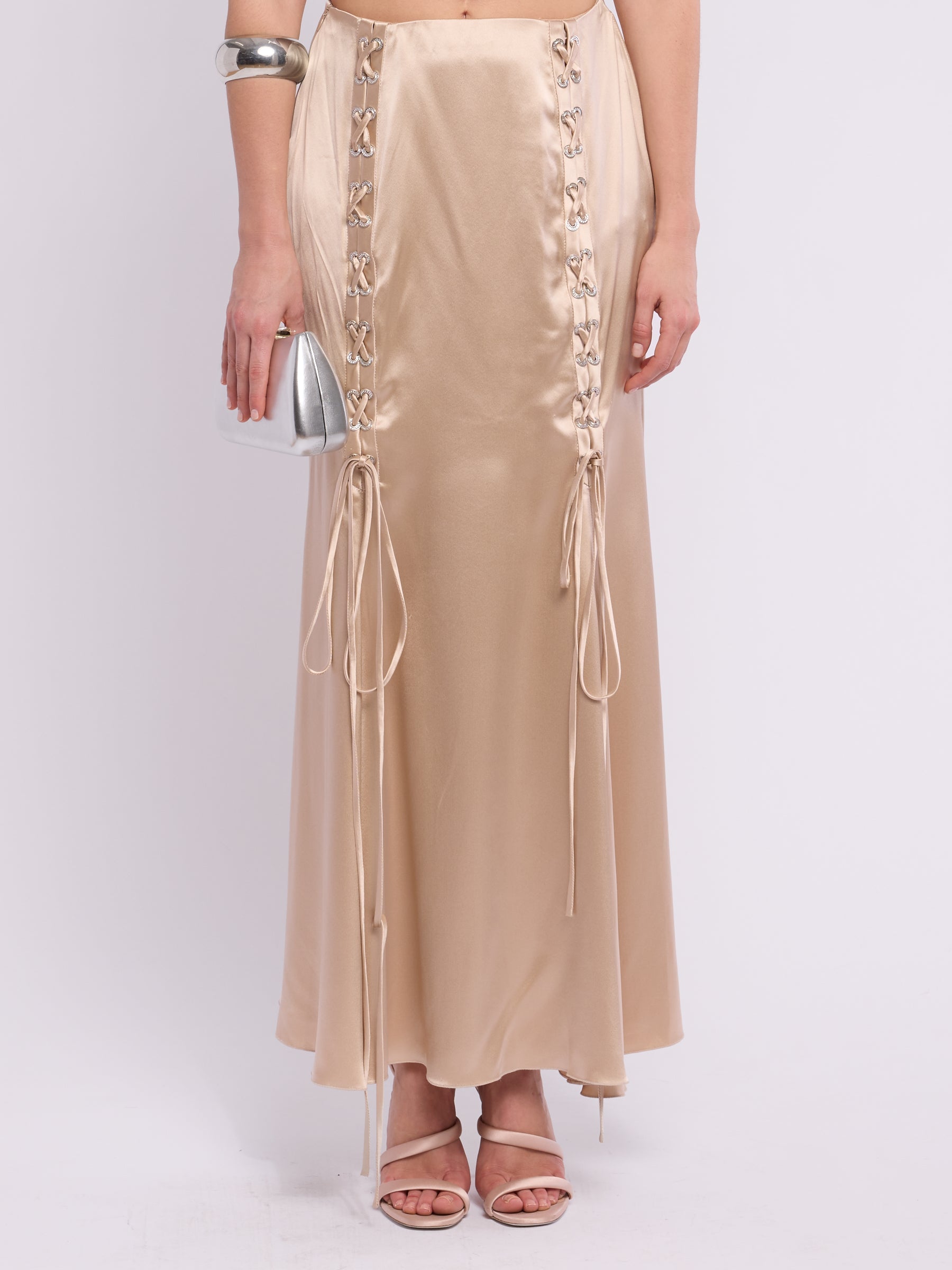 Valentino SS 2004 Corset Lace-up Skirt
