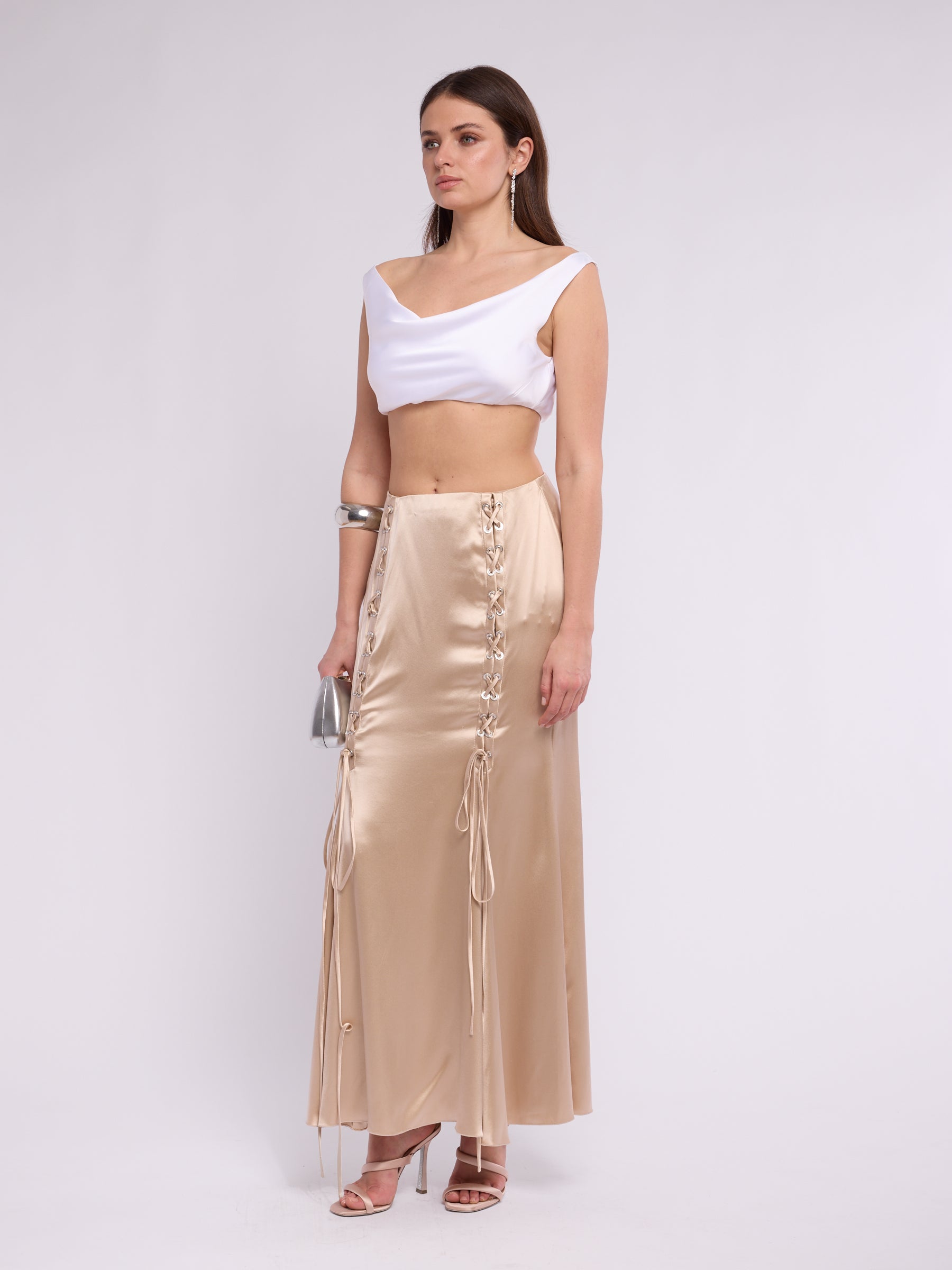Valentino SS 2004 Corset Lace-up Skirt