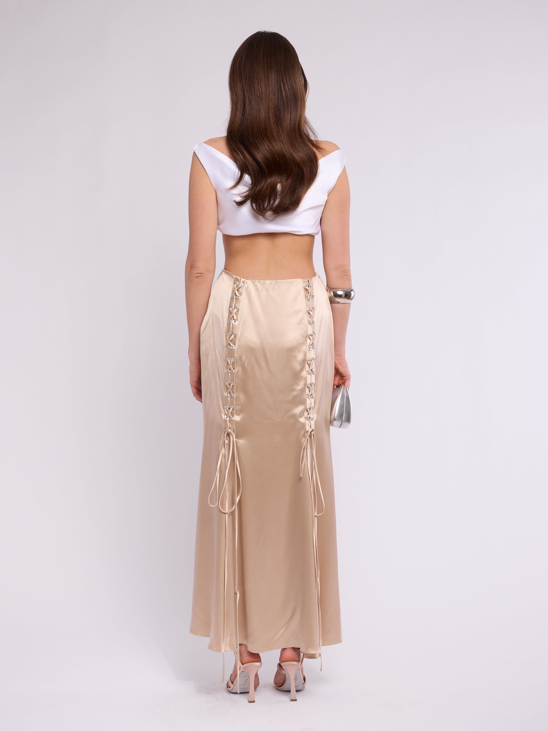 Valentino SS 2004 Corset Lace-up Skirt