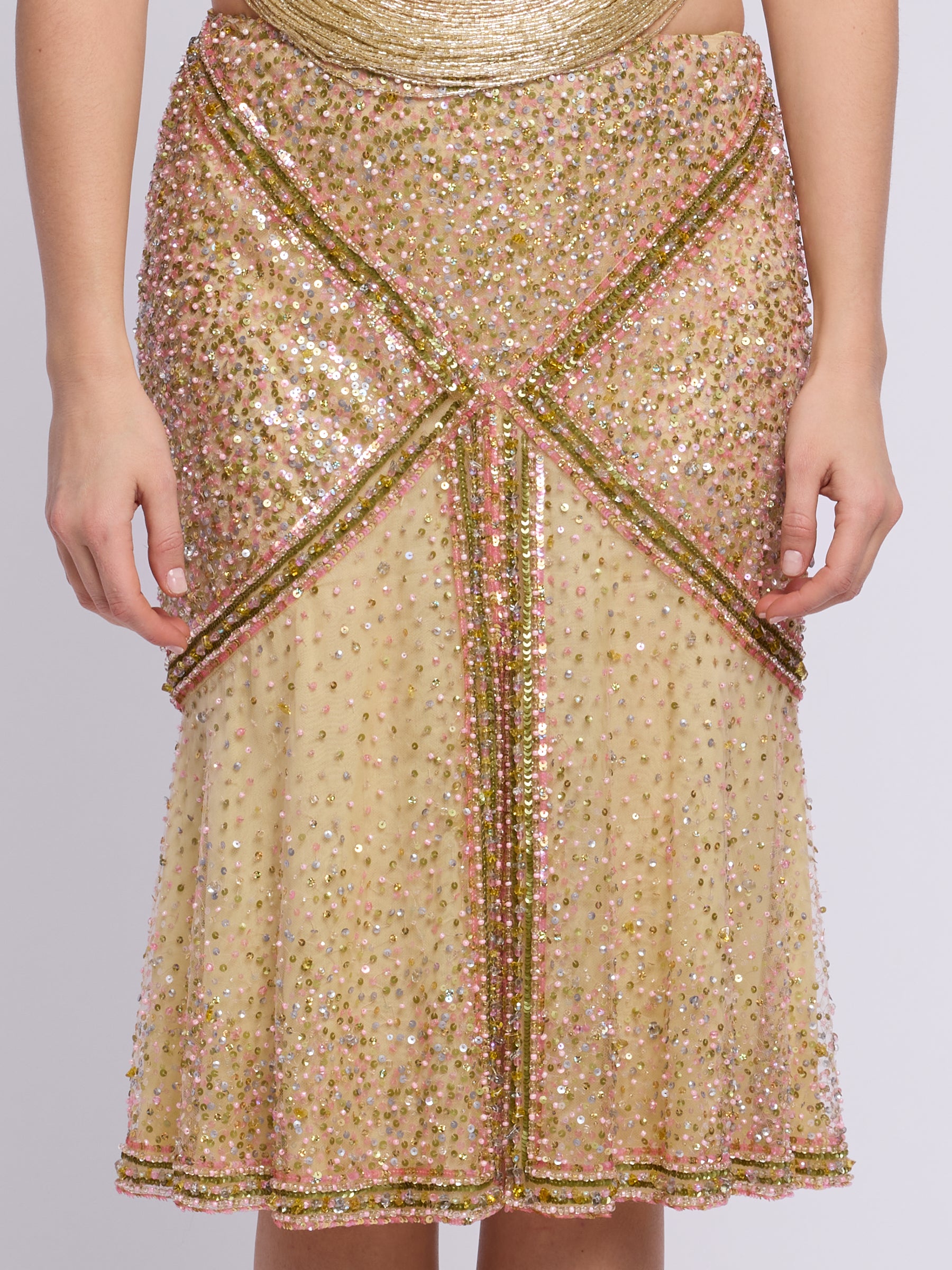 Valentino 2000s Sequin Skirt