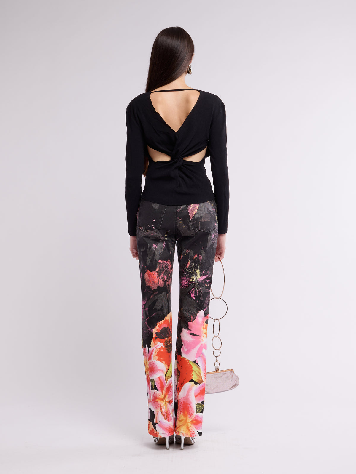 Roberto Cavalli FW 2002 Floral Jeans
