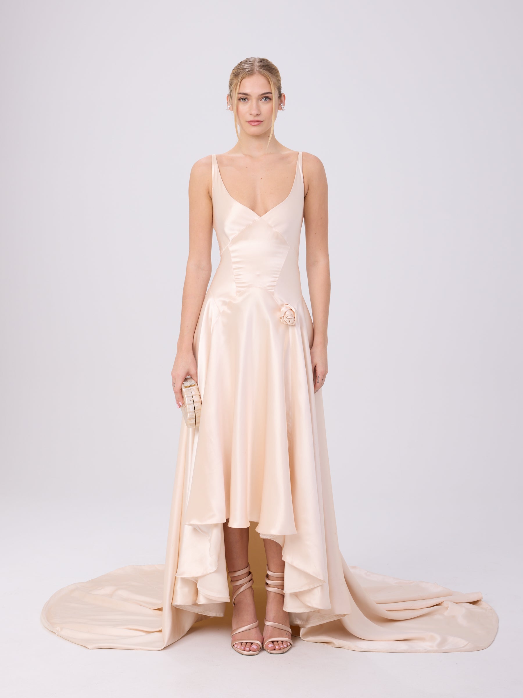 Unsigned 1990s Handmade Blush Gown