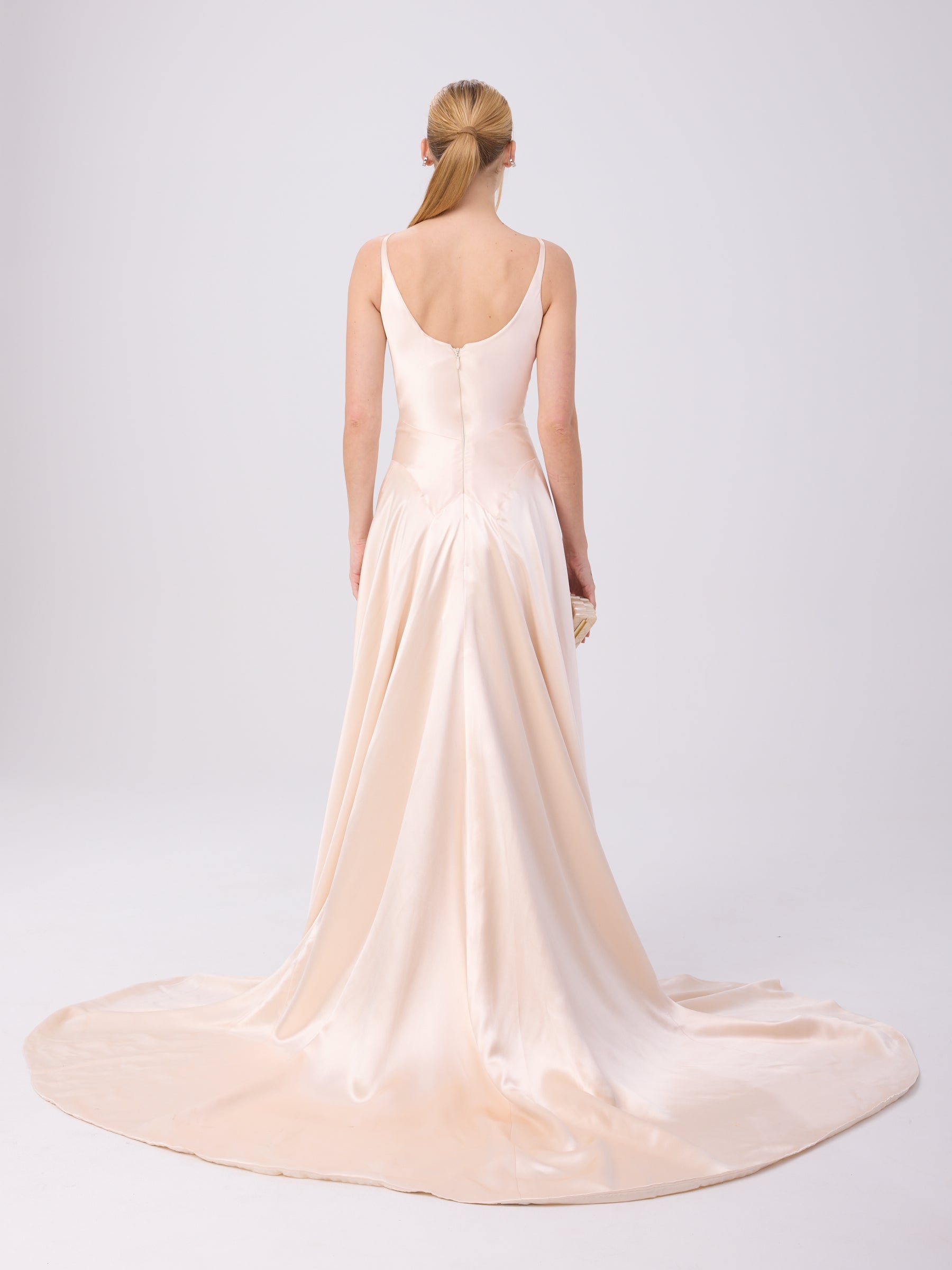 Unsigned 1990s Handmade Blush Gown