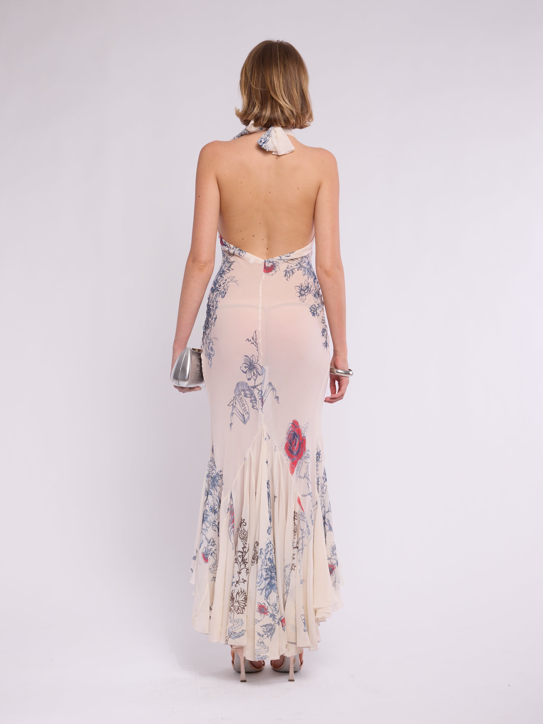 Vintage Roberto Cavalli SS 2003 Tattoo Sheer Dress