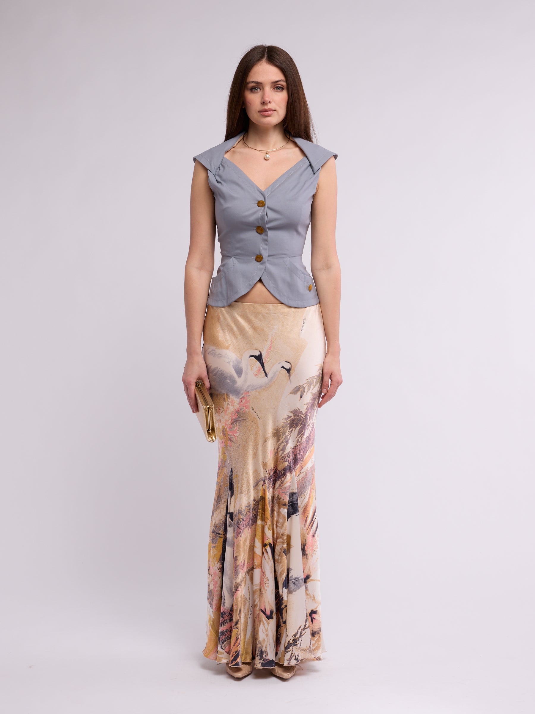 Vivienne Westwood 1990s Blue Bustier