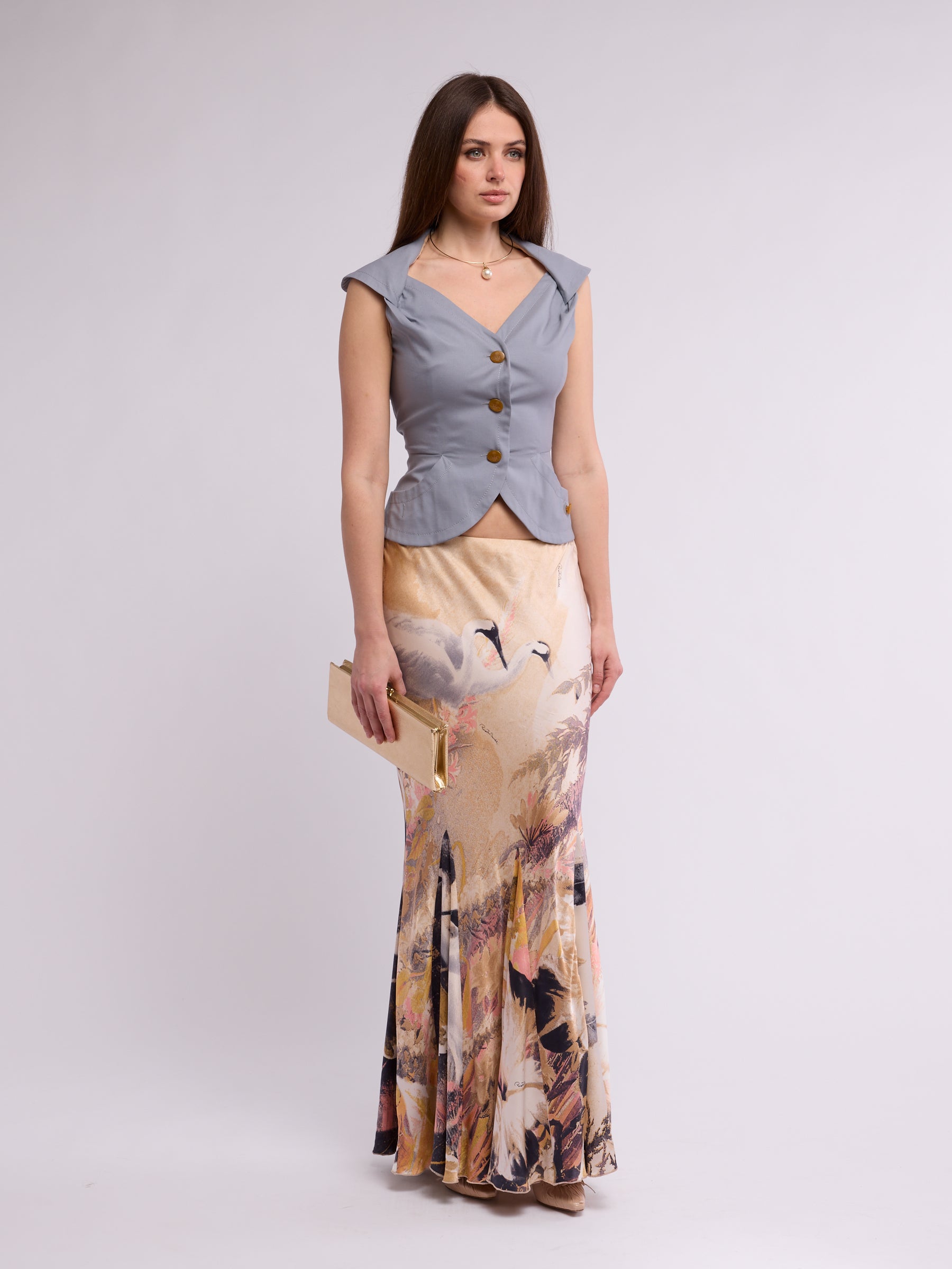 Vivienne Westwood 1990s Blue Bustier