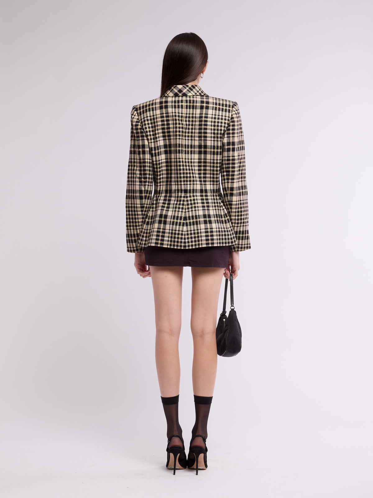 Yves Saint Laurent 1990s Plaid Blazer