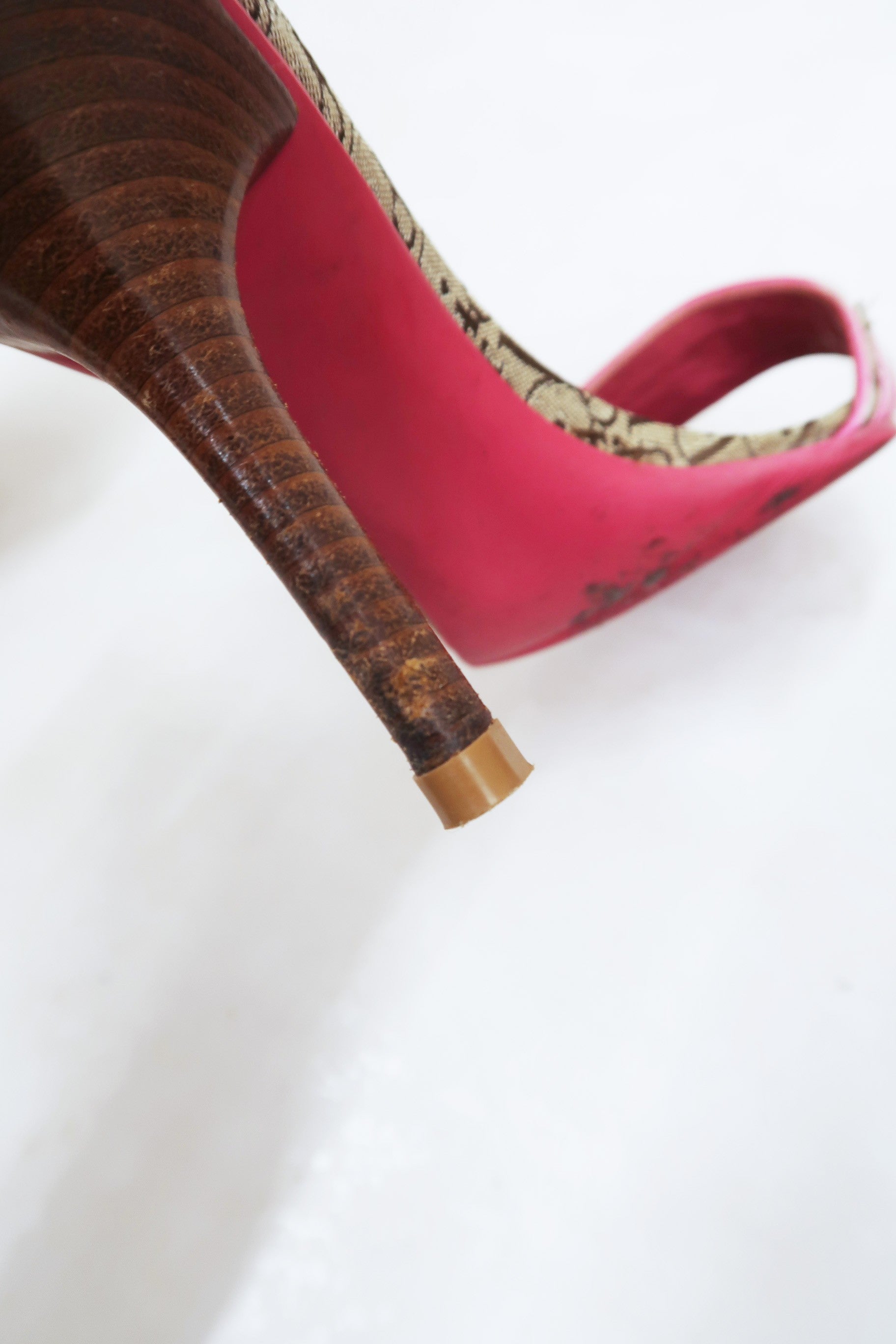 christian dior 2000s monogram pink sandals