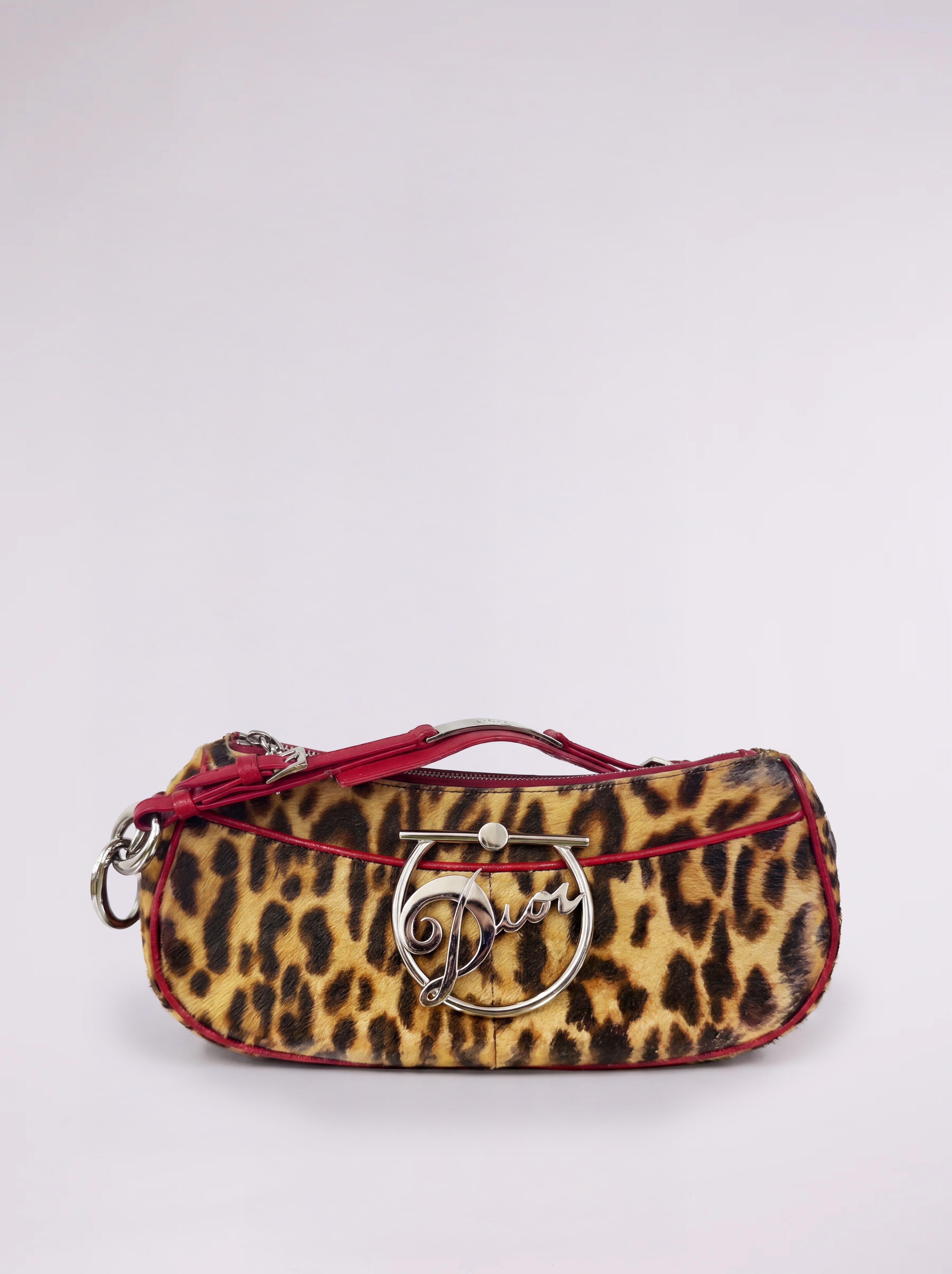 Christian Dior “Diva” Leopard Print Pony Hair Bag