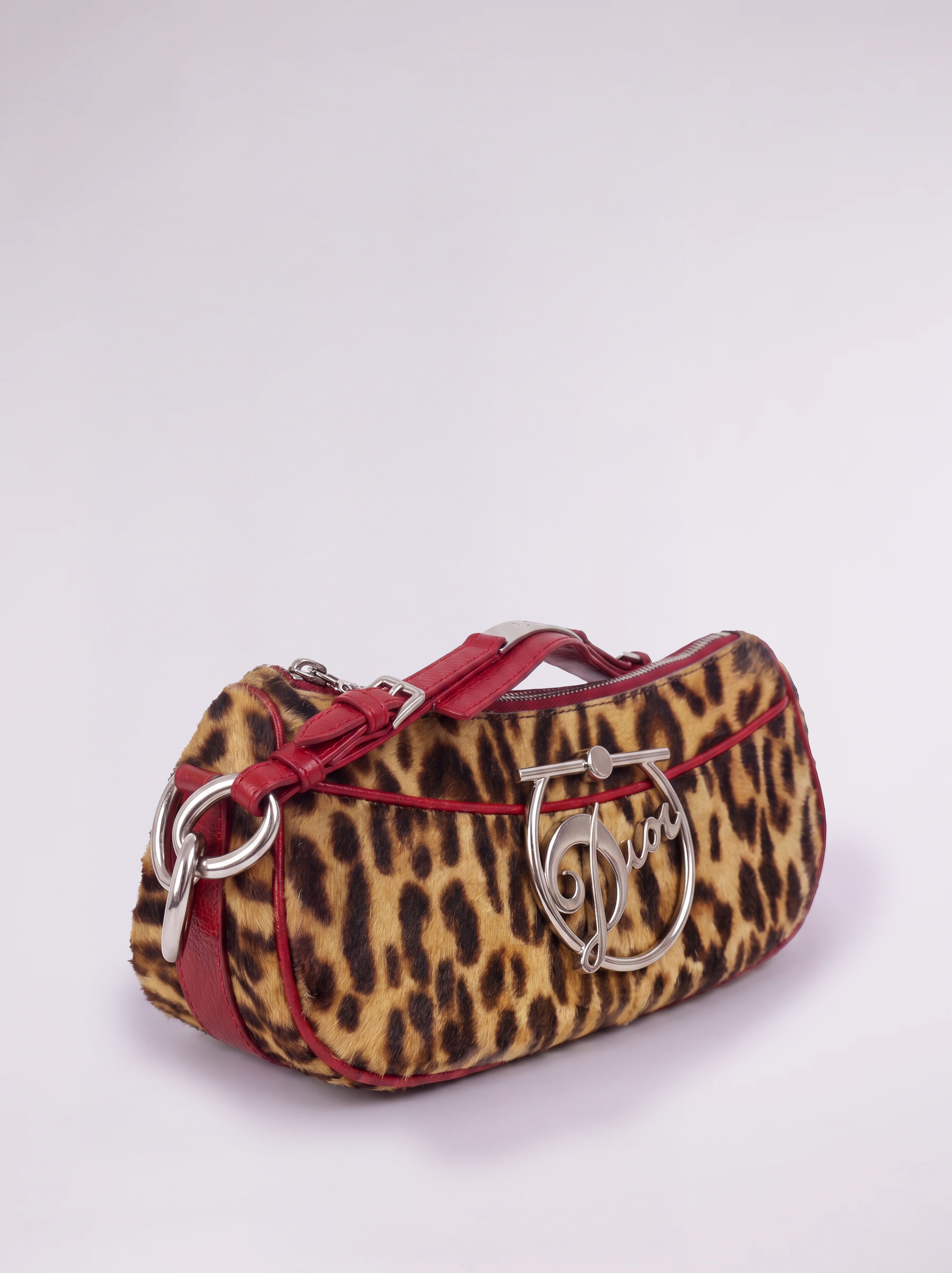 Christian Dior “Diva” Leopard Print Pony Hair Bag