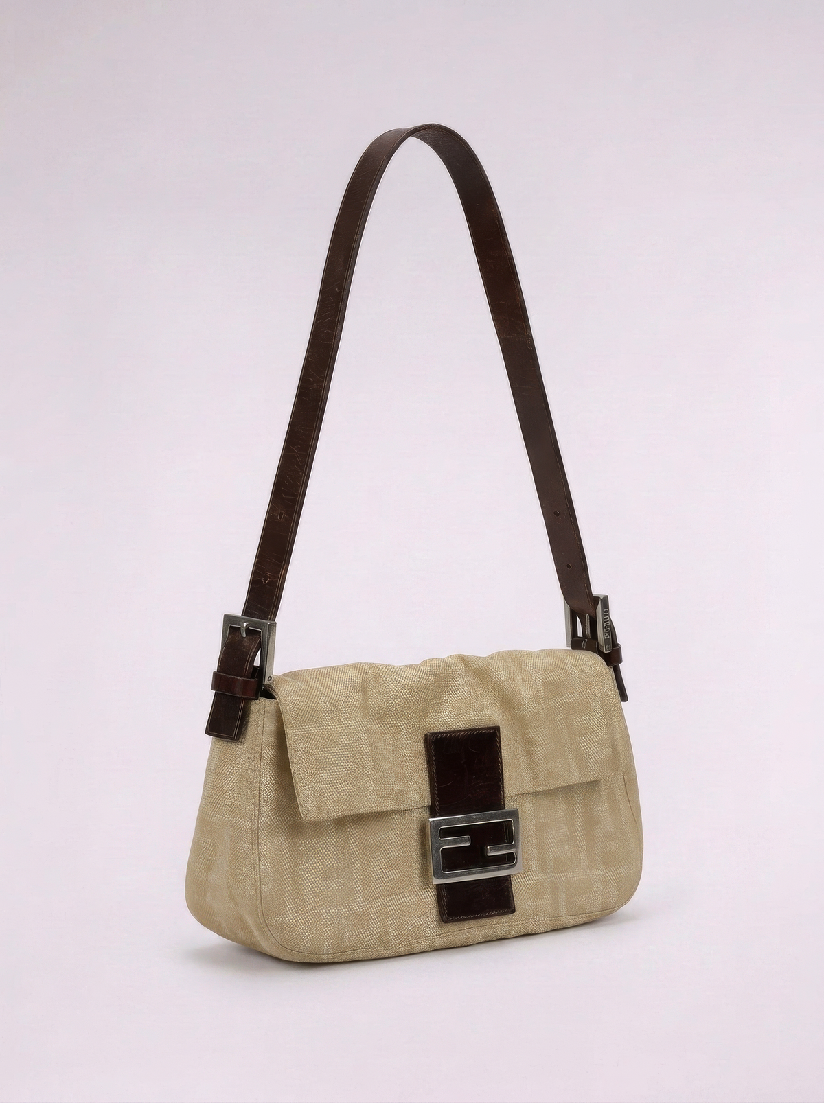 Fendi 2000s Cream Baguette Bag