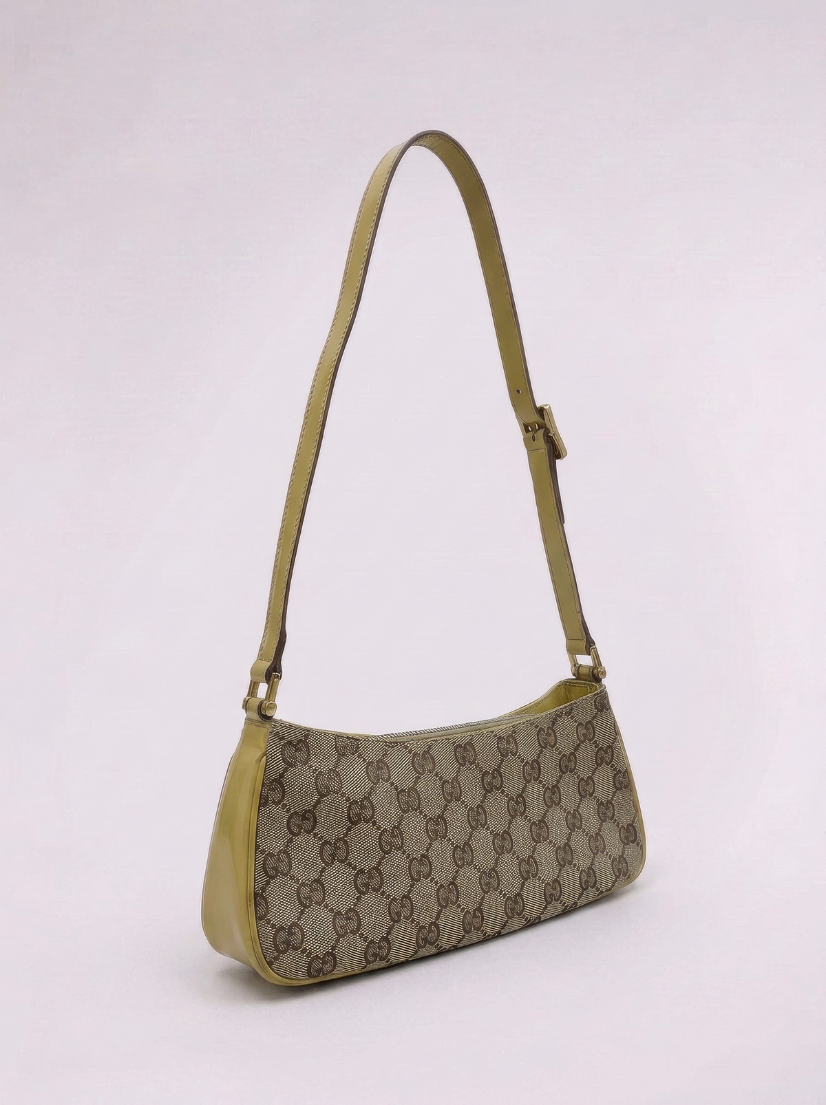 Gucci 2000s Monogram Pochette Shoulder Bag